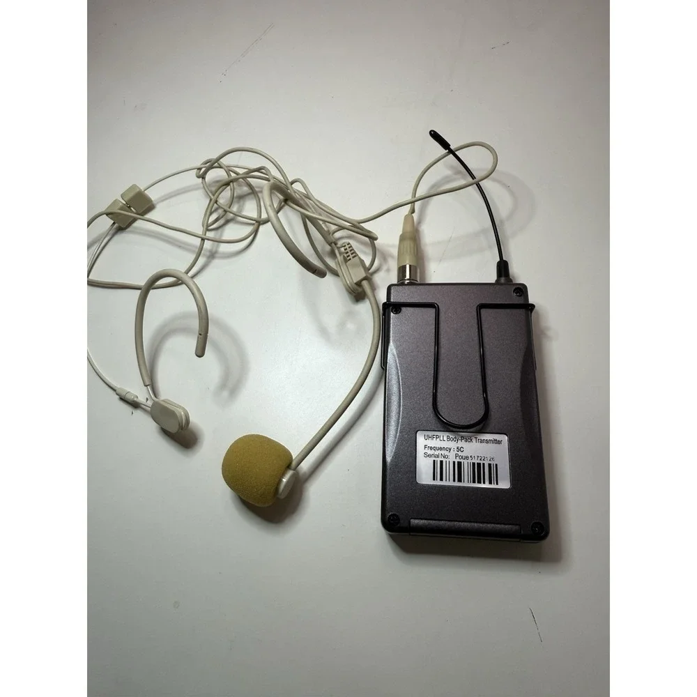 BritB1 Wireless UHF Bodypack‎ Transmitter with Headset Mic 480.575 MHz